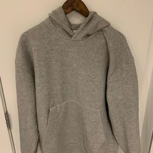Zara flannel effect hoodie sweatshirt